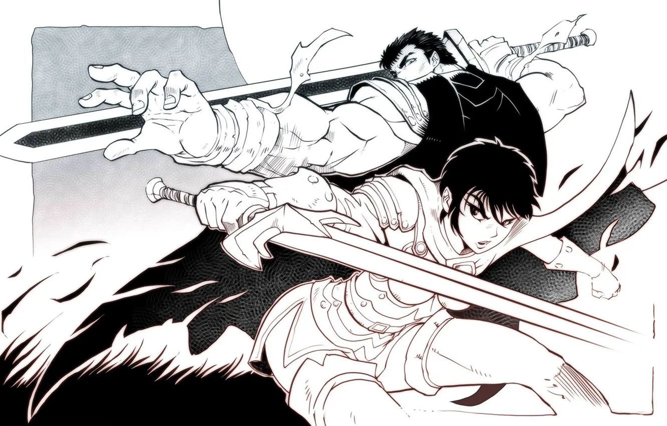 Обои sword, anime, Berserk, manga, berserker, Black Swordsma