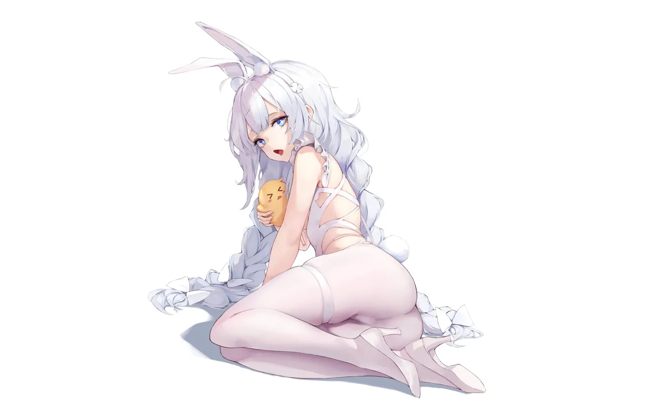 Фото обои kawaii, girl, sexy, ass, anime, butt, babe, bunny, cute, tights, bunny girl, azur lane, bunny …