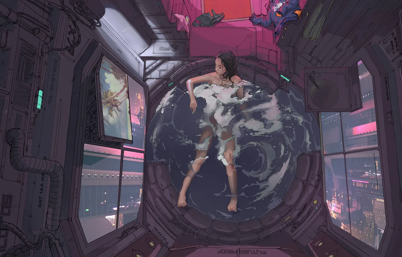Картина из космоса cyberpunk 2077