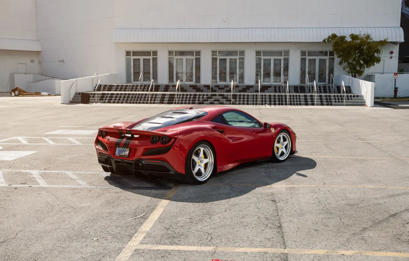 Фото обои Ferrari, Rear view, F8 Tributo