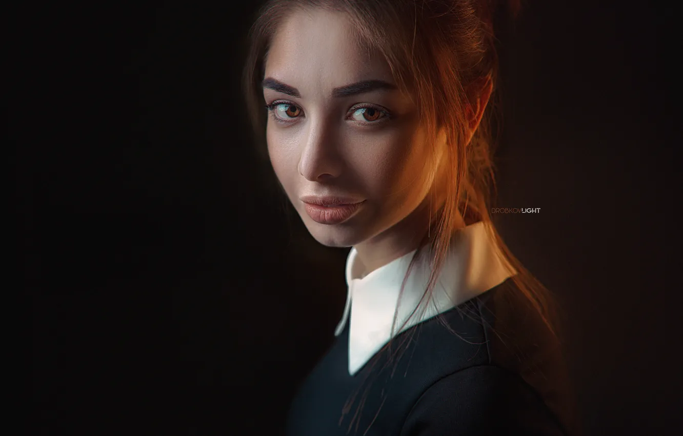 Фото обои глаза, взгляд, портрет, Девушка, Alexander Drobkov-Light, Sue Tikhonova