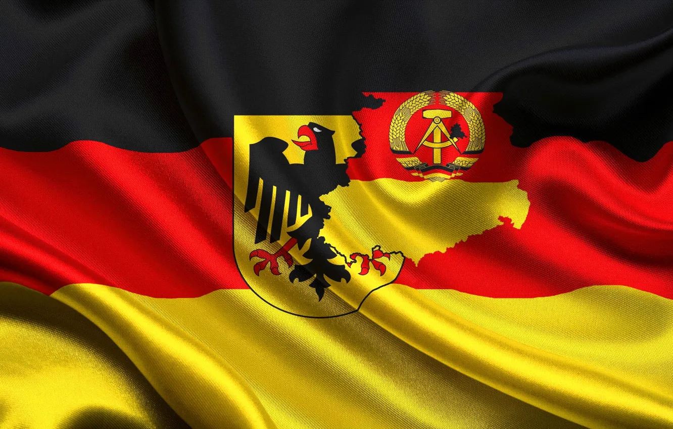 Фото обои флаг, герб, германия, flag, deutschland, german, coat of arms, фрг, гдр