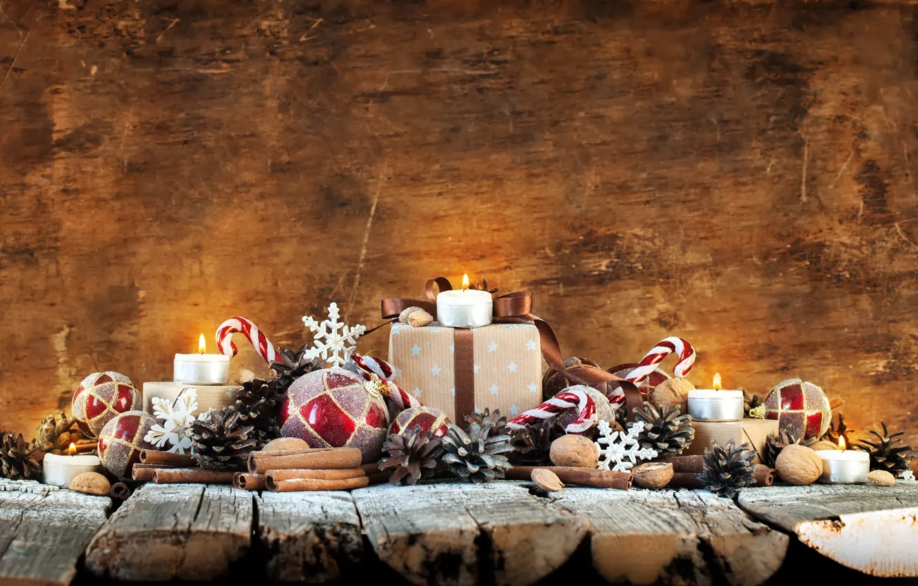 Фото обои украшения, Новый Год, Рождество, подарки, Christmas, wood, New Year, decoration, xmas, gift box, Merry