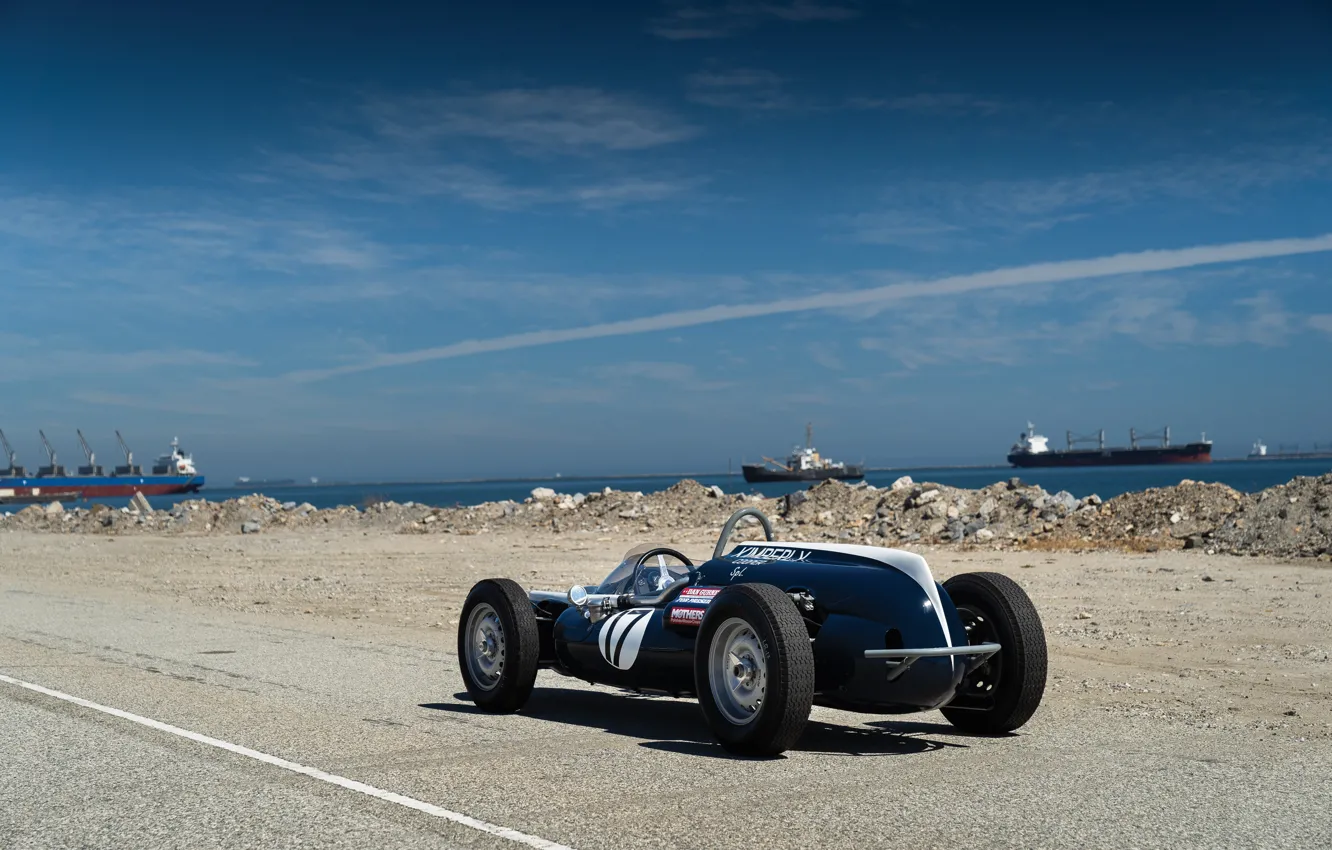 Фото обои Cooper, Корабли, Formula 1, Classic car, 1961, Sports car, Cooper T54, Indianapolis 500, Indianapolis 500-Mile …