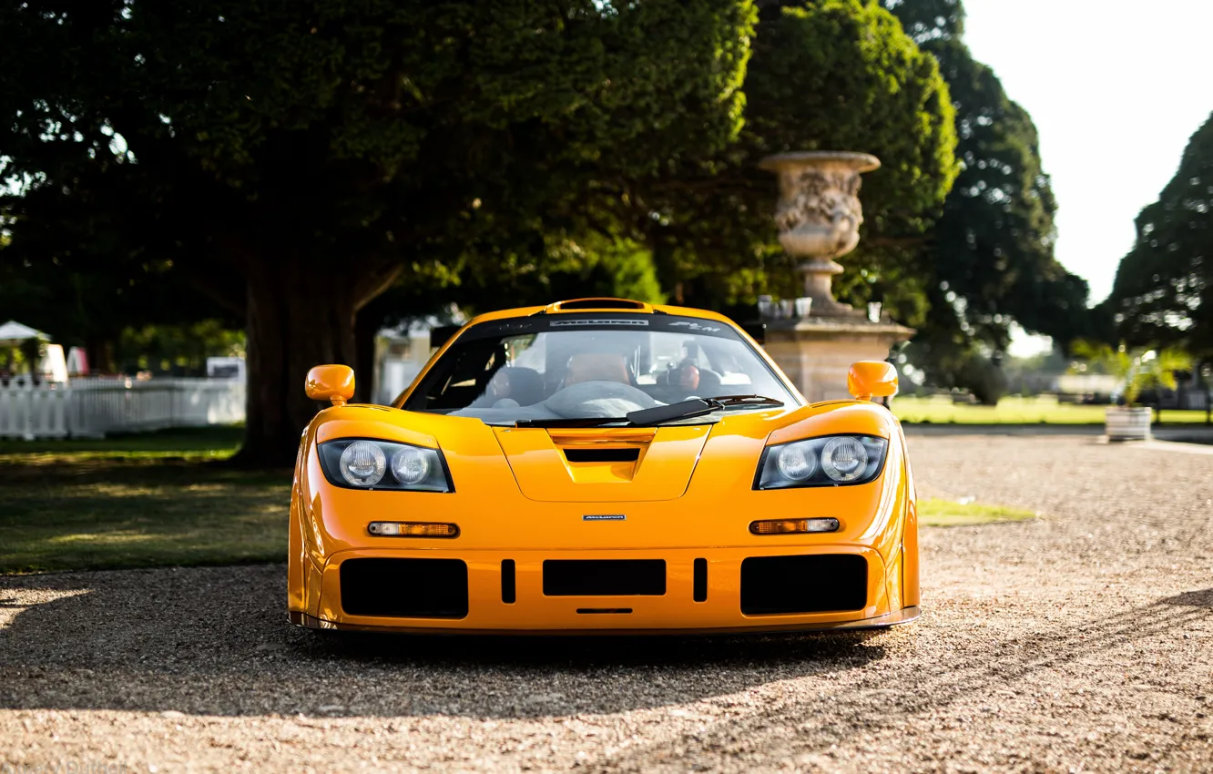 Фото обои жёлтый, гиперкар, McLaren F1 LM, F1 LM