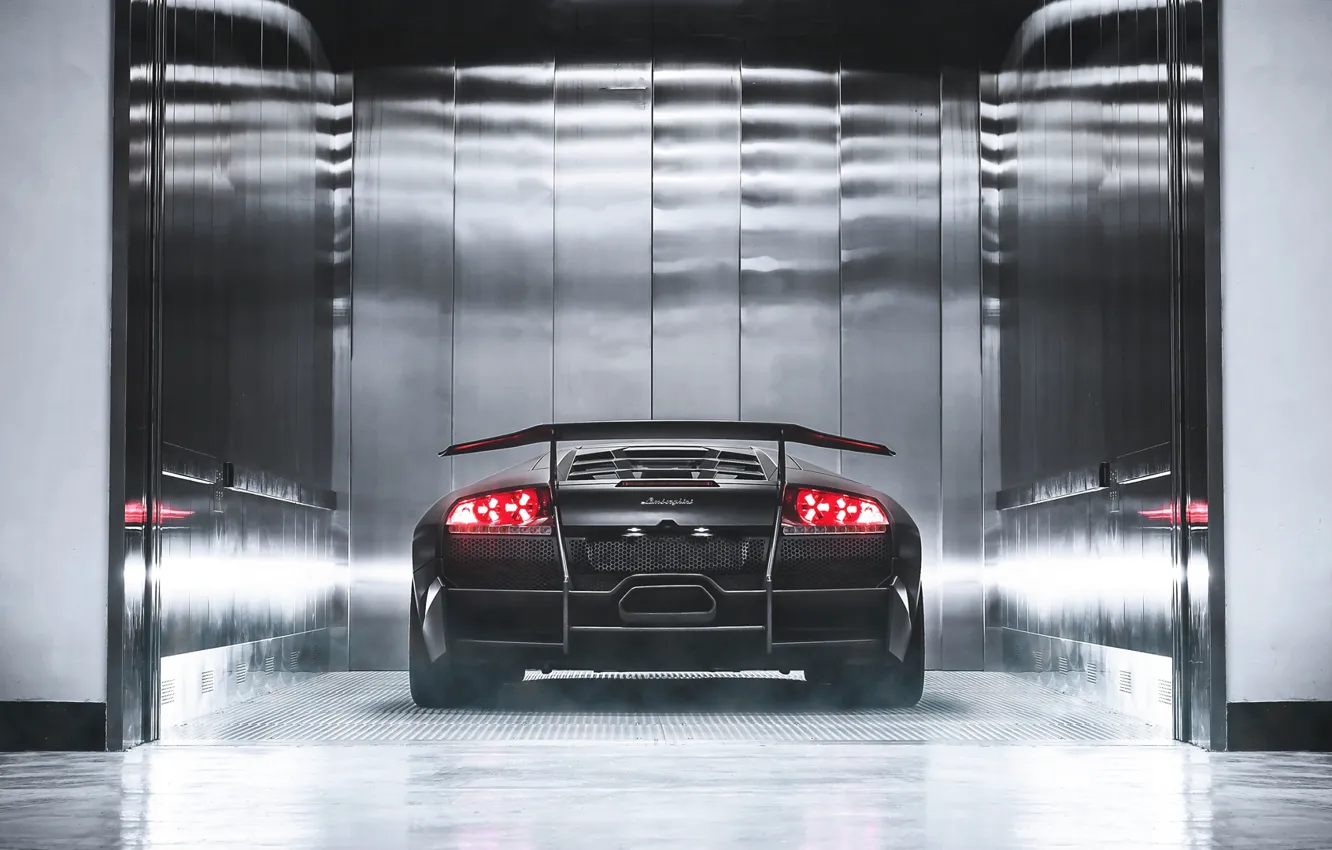 Фото обои Lamborghini, Murcielago, LP670-4 Superveloce, Rear View