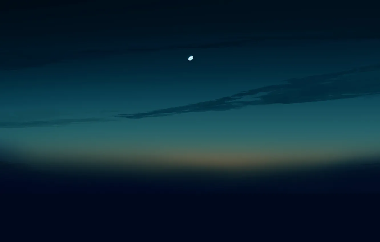Фото обои небо, луна, by Gracile