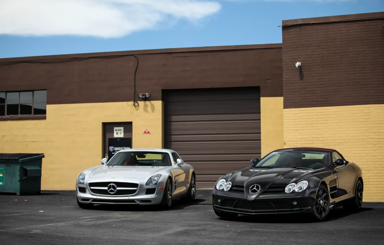 Фото обои McLaren, SLR, SLS, Mercede Benz
