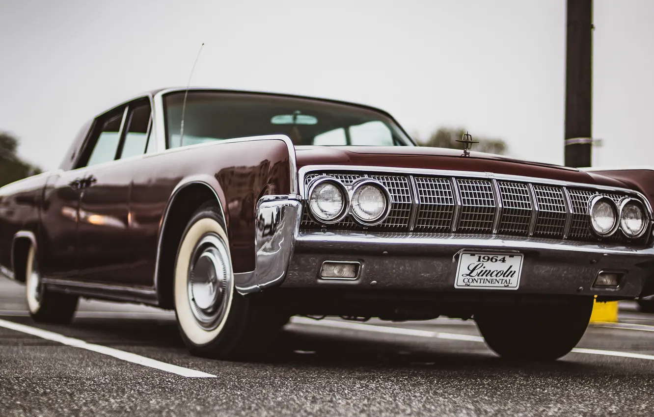 Фото обои Lincoln, Continental, 1964, 1964 Lincoln Continental