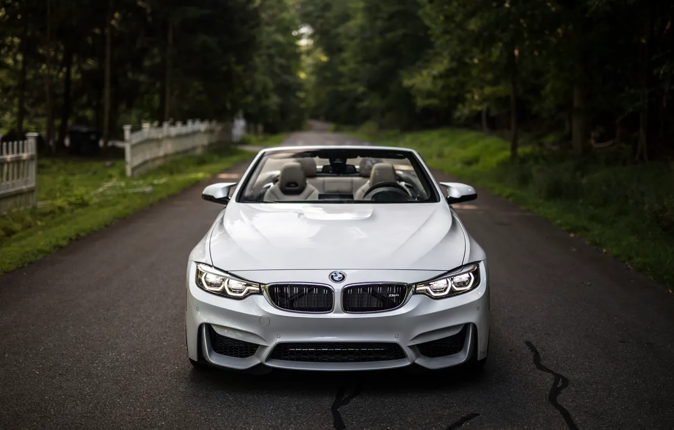 Фото обои BMW, Lights, White, Convertible, Face, F83, Adaptive LED