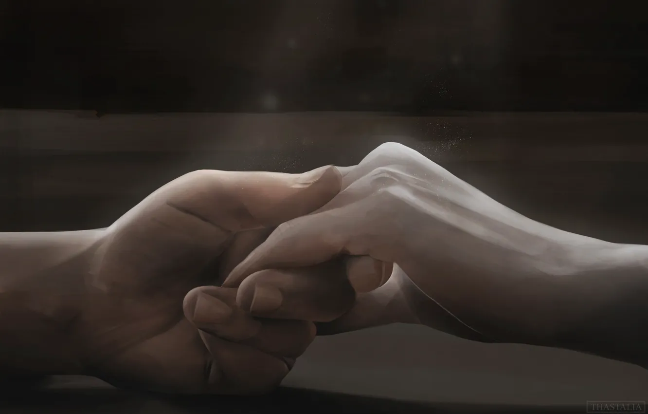 Фото обои руки, мужская, by Cameron Chan, женска