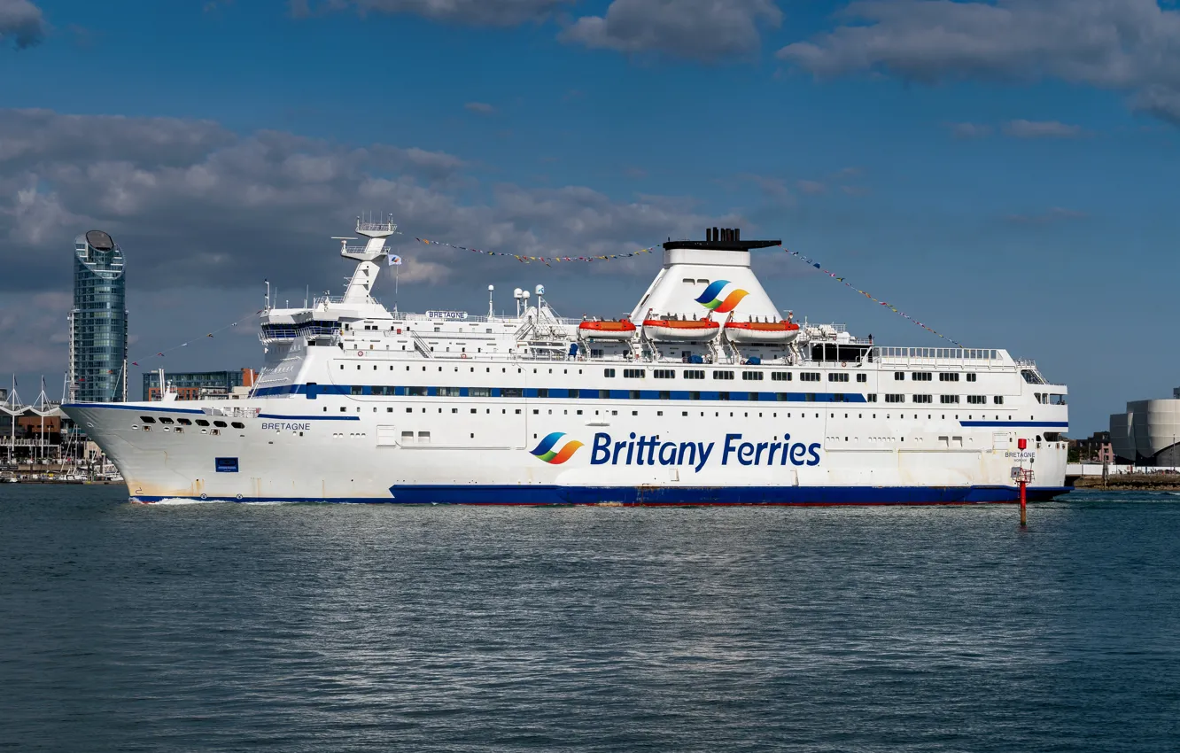 Фото обои паром, судно, Brittany Ferries, MV Bretagne