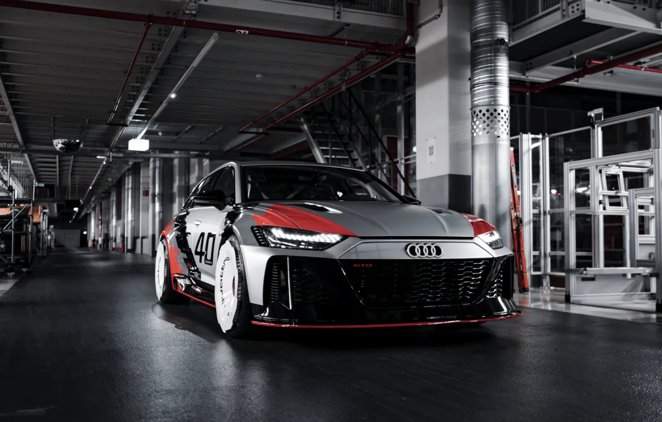 Фото обои Audi, RS 6, 2020, передом, RS6 Avant, RS6 GTO Concept