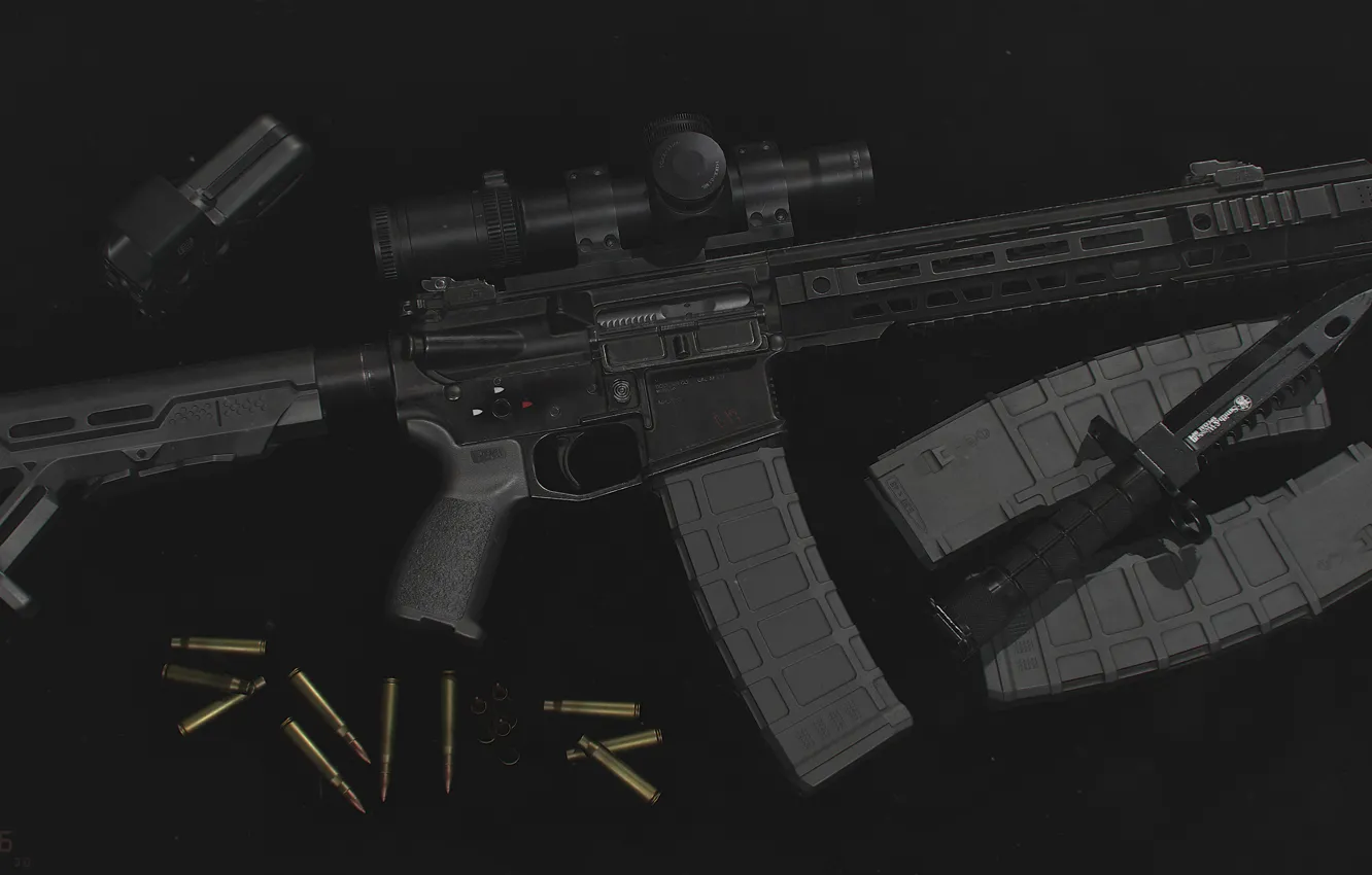 Фото обои рендеринг, оружие, винтовка, weapon, render, custom, рендер, 3d art, ar-15, assault rifle, assault Rifle, ар-15, …
