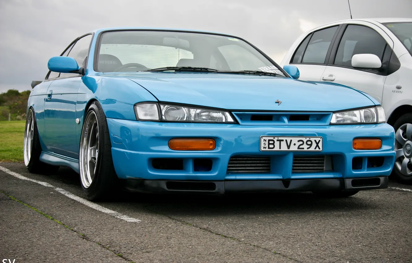 Фото обои Blue, JDM, Nissan Silvia S14