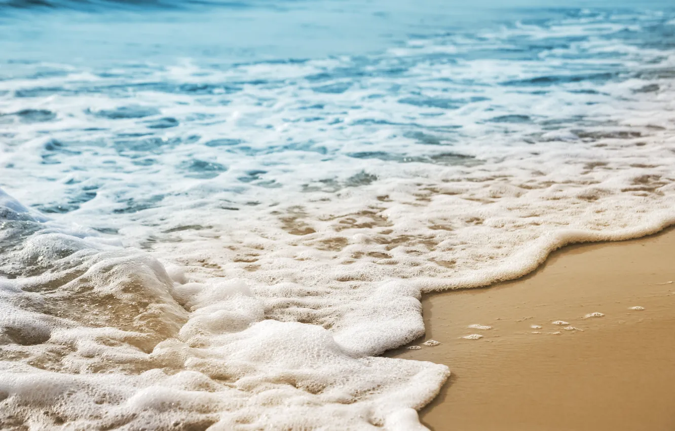 Фото обои песок, море, волны, пляж, лето, summer, beach, sea, blue, sand, wave