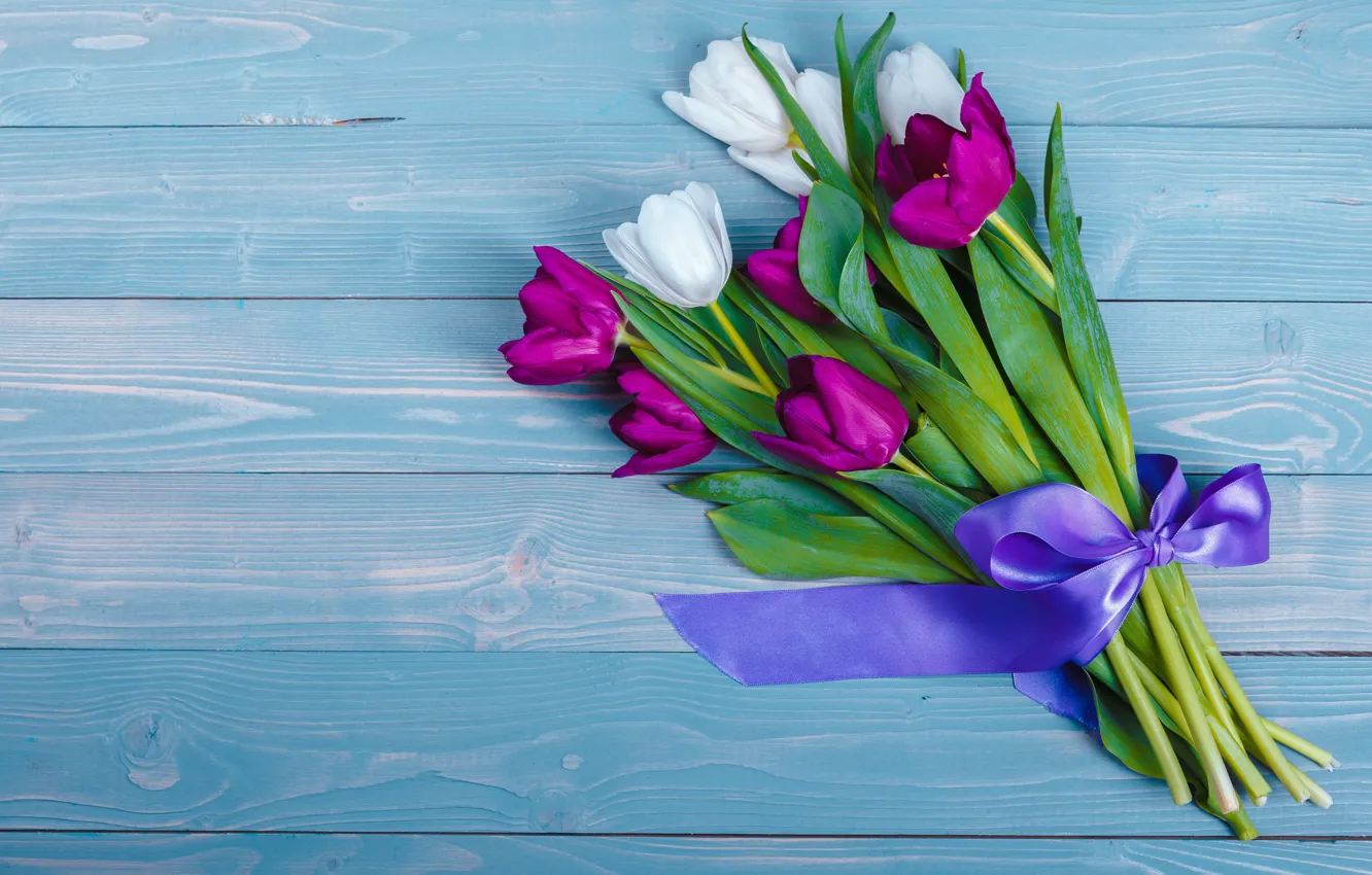 Фото обои цветы, букет, colorful, тюльпаны, flowers, tulips, purple, bouquet