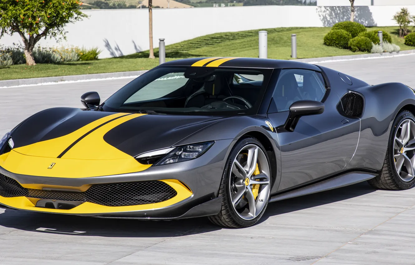 Фото обои Ferrari, феррари, exclusive, luxury, sports car, 2022, Ferrari 296 GTB Assetto Fiorano, 296 GTB