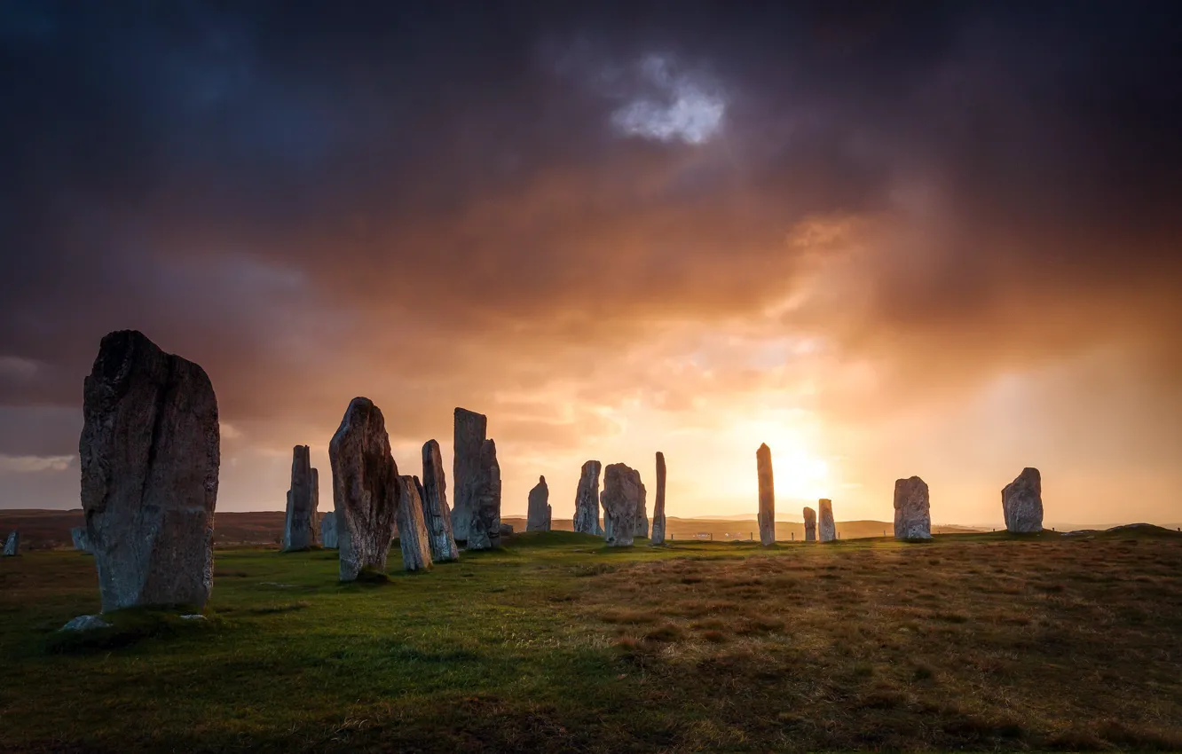 Фото обои Scotland, Callanish standing stones, Callanish