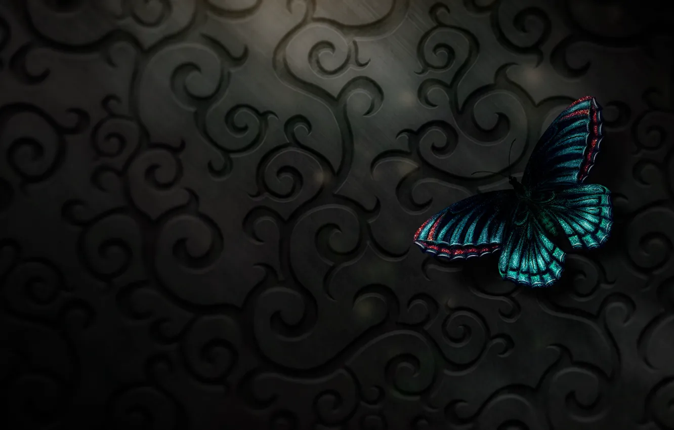 Фото обои бабочка, digital, art, butterfly, тексура