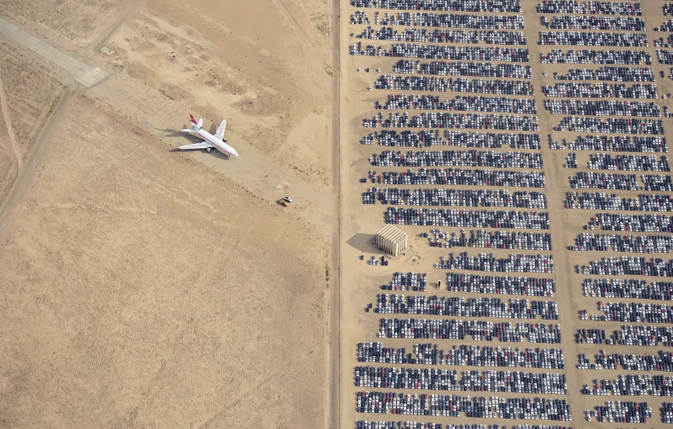 Фото обои авто, самолет, фото, пустыня, стоянка, Jassen Todorov