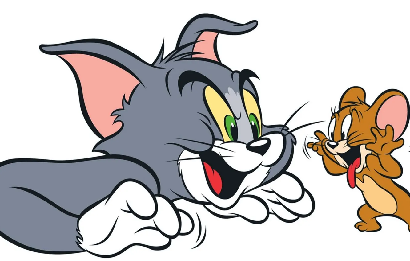 Фото обои кот, мультфильм, мышь, том, том и джерри, tom, Jerry, джерри