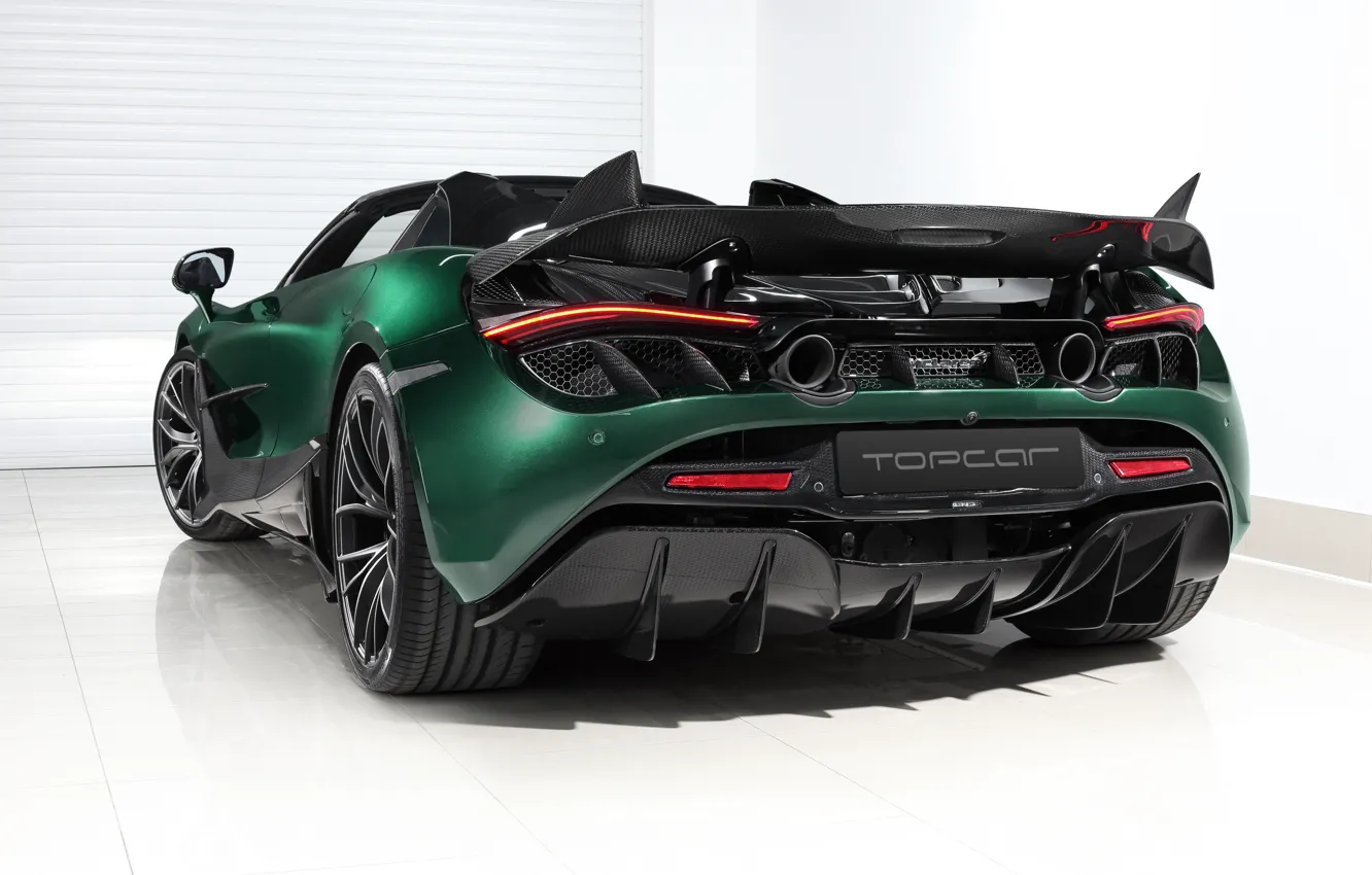 Фото обои McLaren, суперкар, вид сзади, Spider, TopCar, Fury, 2020, 720S