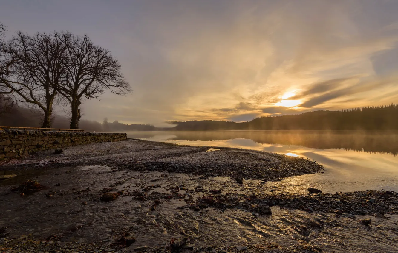 Фото обои Scotland, Atmosphere, Loch Ard, Kinlochard