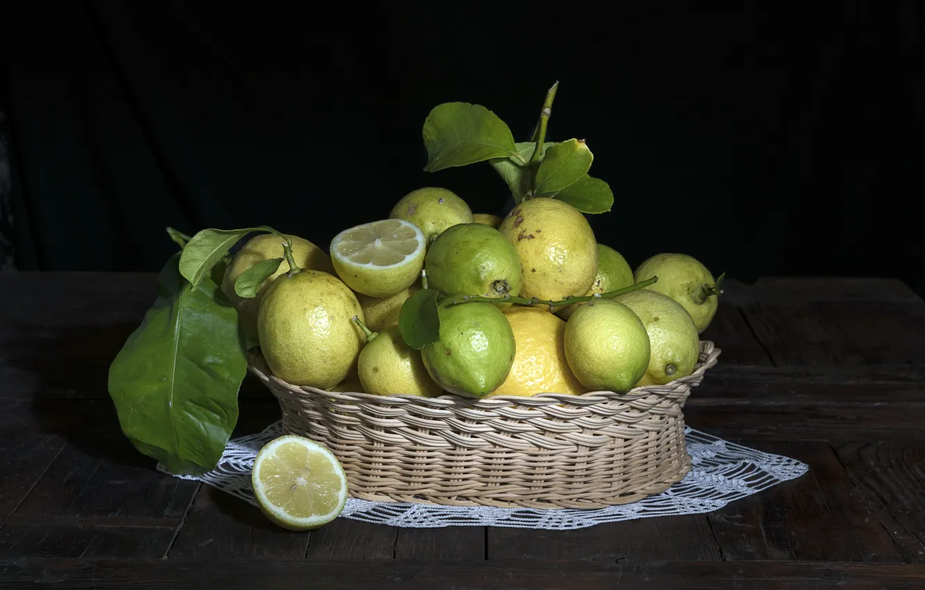 Фото обои еда, фрукты, лимоны