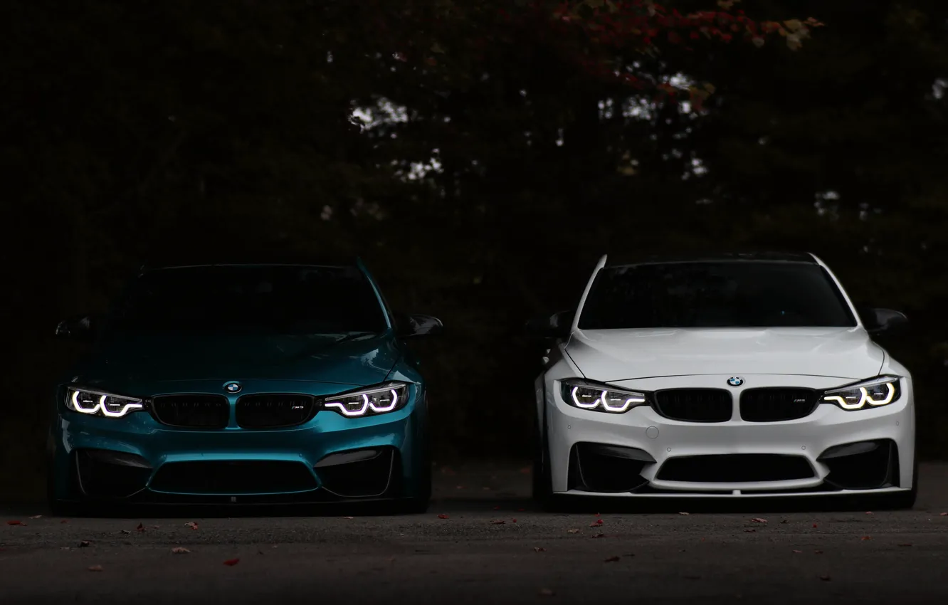 Фото обои BMW, Light, Blue, White, F80, Sight, LED, Angel eyes