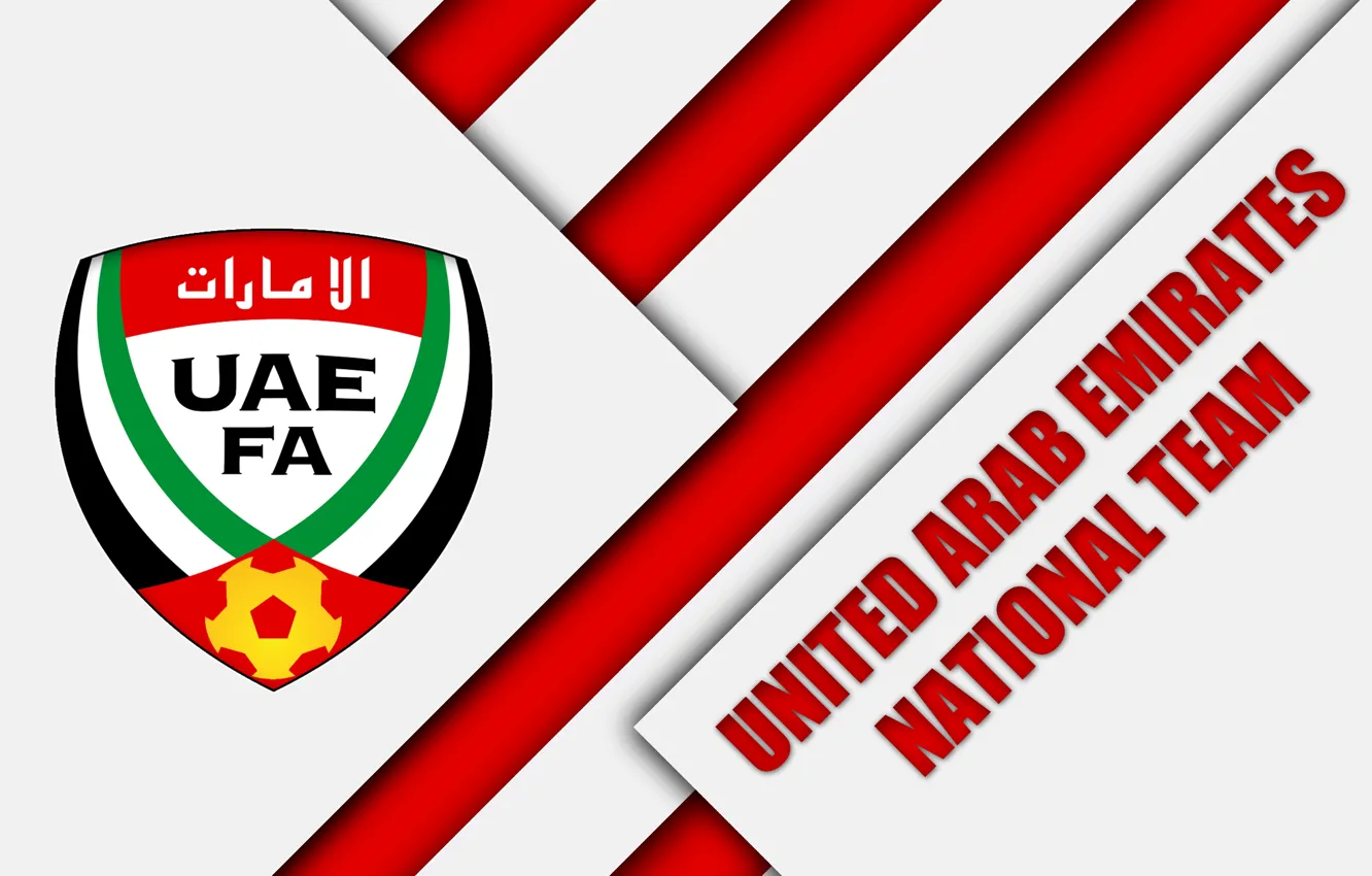 Фото обои Logo, Soccer, FIFA, UAE, Emblem, AFC, United Arab Emirates National Football Team
